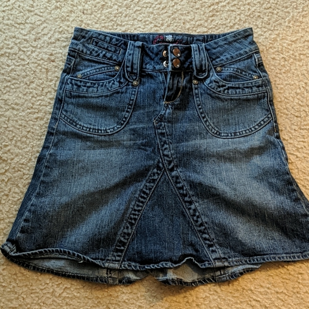 Vintage denim skirt